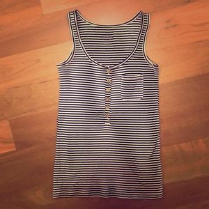 J Crew Striped Pocket Tank Excellent Condition!